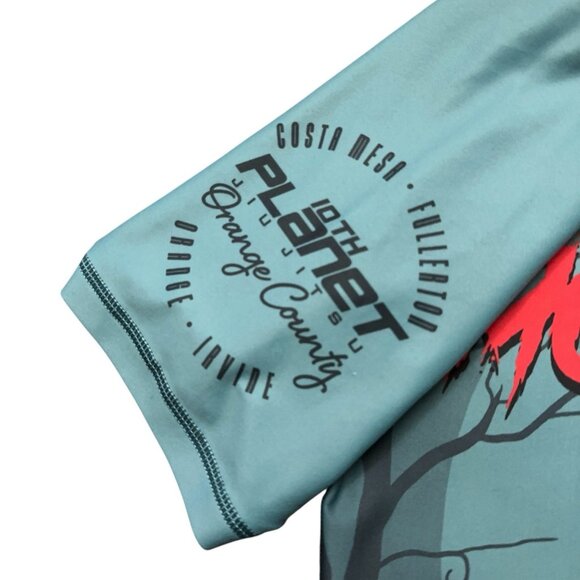 10th Planet Jiuitsu Rash Guard Mens Size S Short Sleeve BJJ MMA Monster Squad - Picture 4 of 4